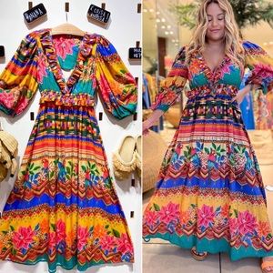 NWT FarmRio Isla Dress